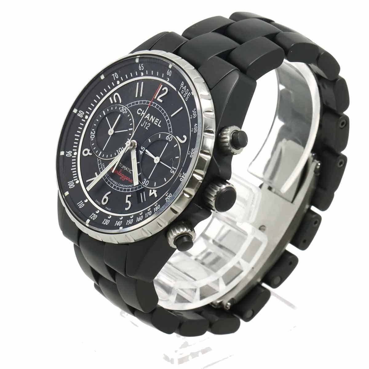 Chanel Superleggera Chronograph Watch Date Black Automatic Winding — view 3
