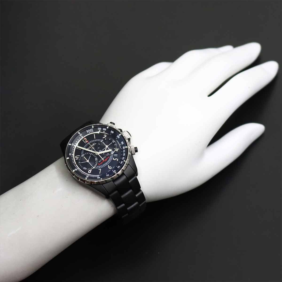 Chanel Superleggera Chronograph Watch Date Black Automatic Winding — view 4