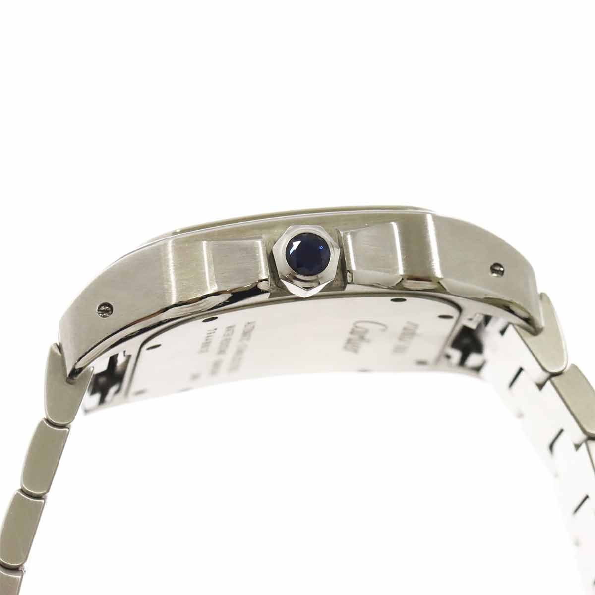 Cartier Santos 100 LM Watch Silver Automatic — view 6
