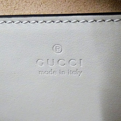Gucci GG Marmont Shoulder Bag Leather White Chain — view 6
