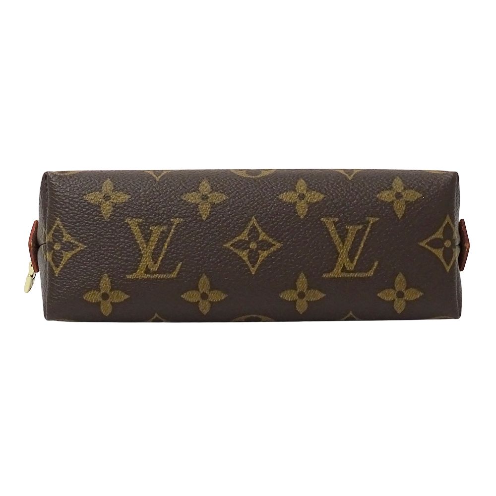 Louis Vuitton Pouch Monogram Makeup Cosmetic Pochette PM Brown Case — view 3