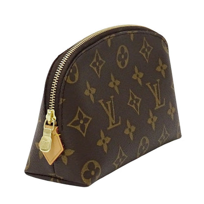 Louis Vuitton Pouch Monogram Makeup Cosmetic Pochette PM Brown Case — view 4