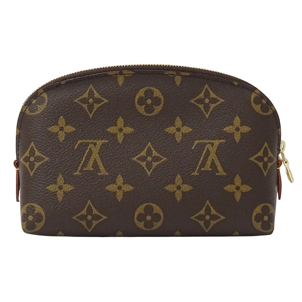 Louis Vuitton Pouch Monogram Makeup Cosmetic Pochette PM Brown Case — view 2