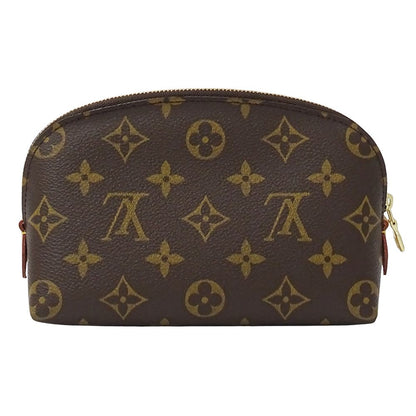 Louis Vuitton Pouch Monogram Makeup Cosmetic Pochette PM Brown Case — view 2