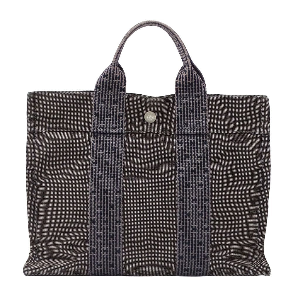 Hermes Tote Her Line Canvas Black — view 2