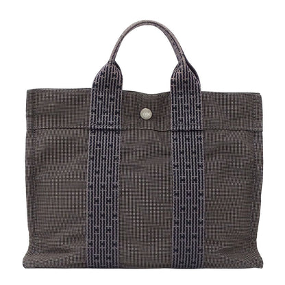 Hermes Tote Her Line Canvas Black — view 2