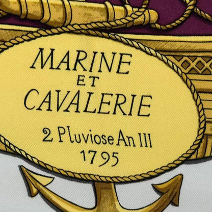 Hermes Scarf Silk Marine Et Cavalerie Sea and Cavalry — view 6