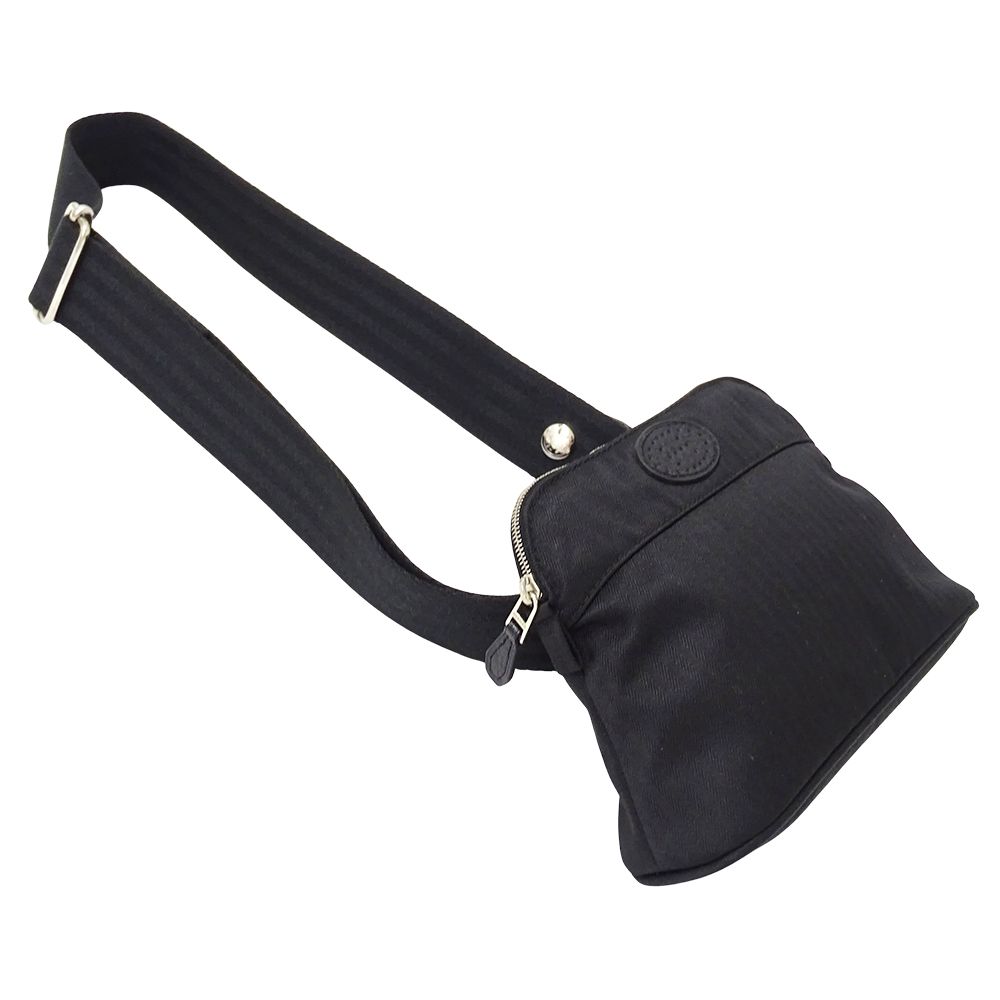 Hermes Belt Bag Bolide Ceinture Golf Toilet Blanc Black Equipment Ball Case — view 4