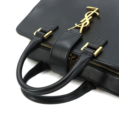 Saint Laurent Baby Cabas 2-Way Bag Leather Black — view 6