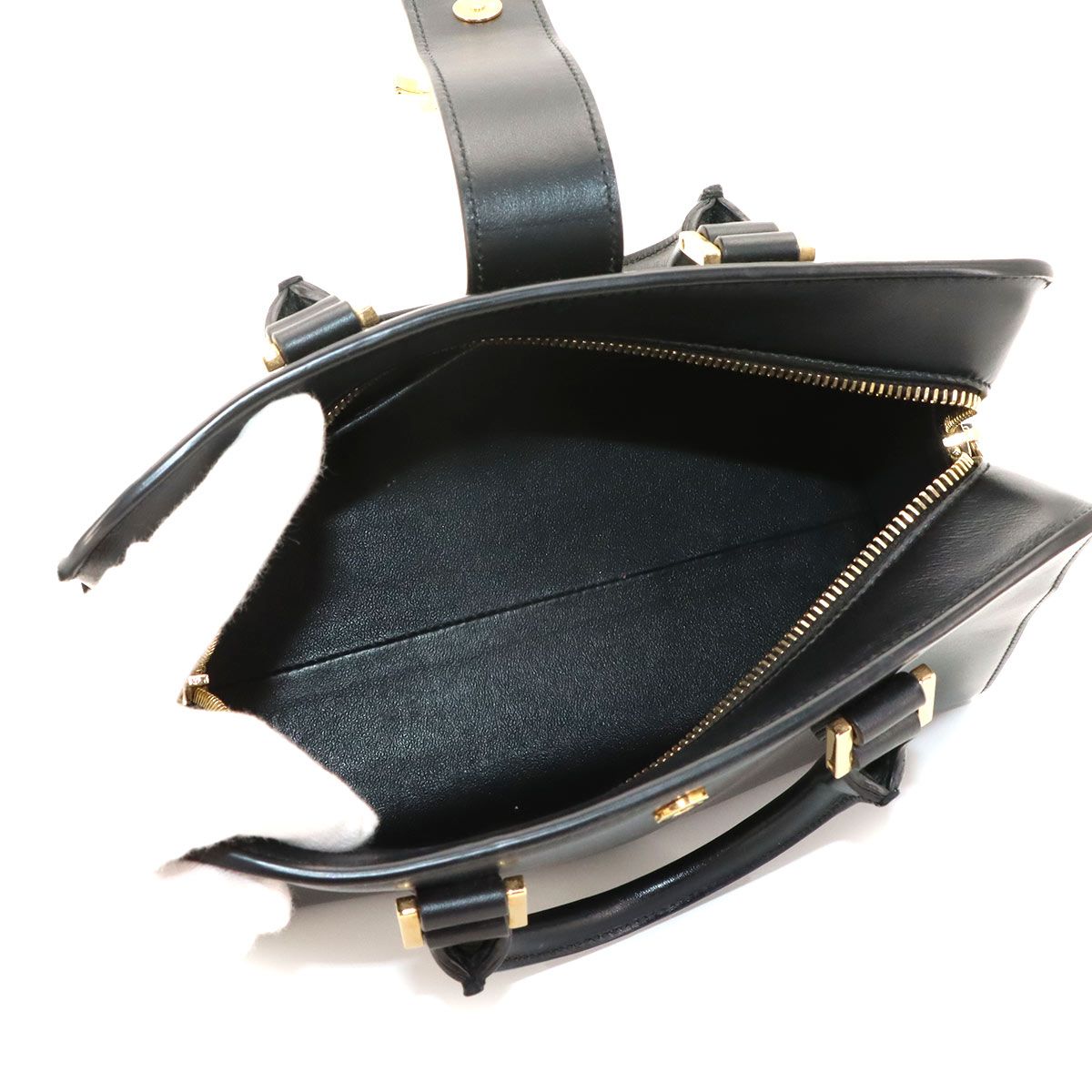 Saint Laurent Baby Cabas 2-Way Bag Leather Black — view 7