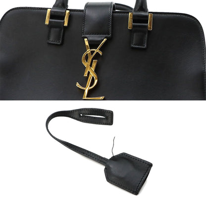 Saint Laurent Baby Cabas 2-Way Bag Leather Black — view 9