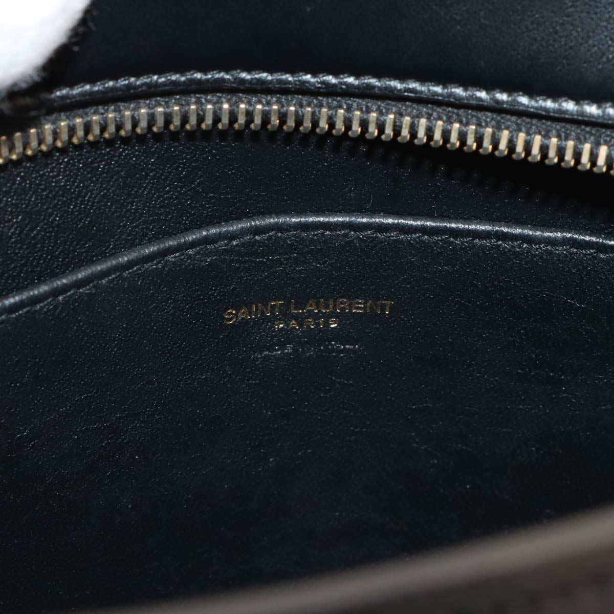 Saint Laurent Baby Cabas 2-Way Bag Leather Black — view 8