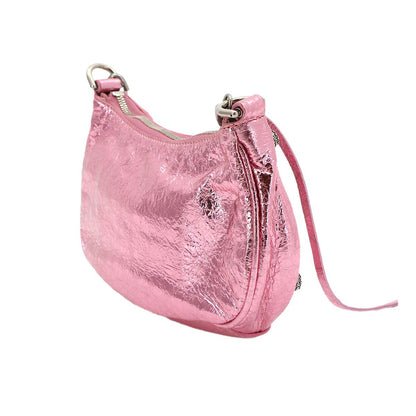Balenciaga le Cagole Mini 2-Way Chain Shoulder Bag Leather Metallic Pink — view 3