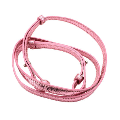 Balenciaga le Cagole Mini 2-Way Chain Shoulder Bag Leather Metallic Pink — view 8
