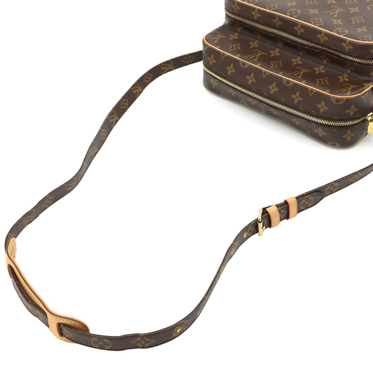 Louis Vuitton Monogram Nile Shoulder Bag Brown Gold — view 6