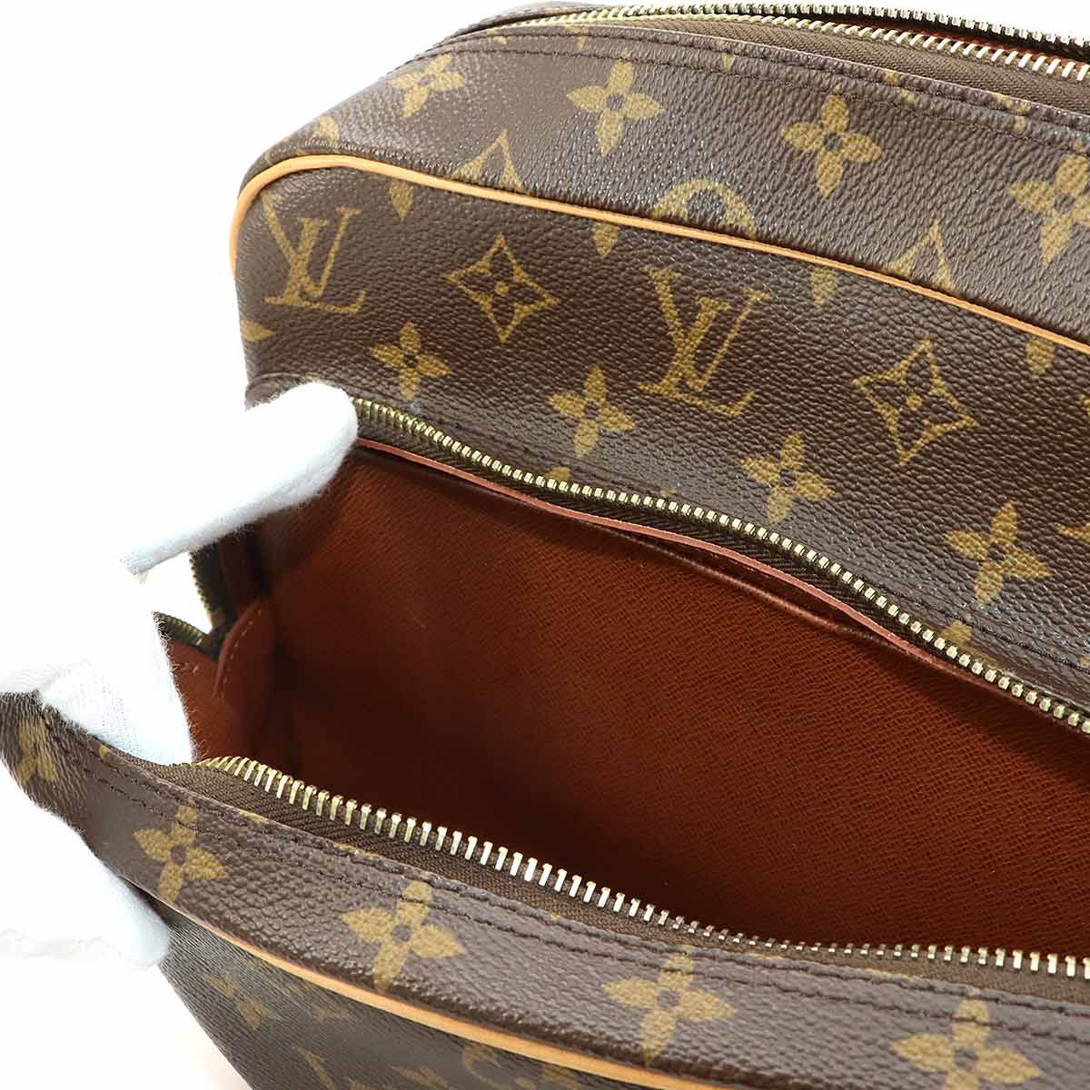 Louis Vuitton Monogram Nile Shoulder Bag Brown Gold — view 9