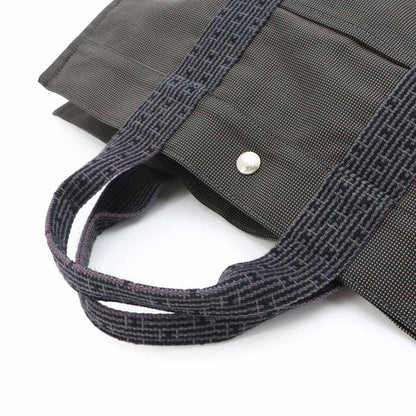 Hermes Her Line MM Tote Canvas Gray Silver Herline MM — view 5