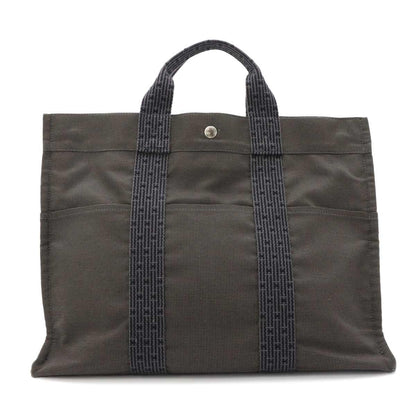 Hermes Her Line MM Tote Canvas Gray Silver Herline MM — view 2