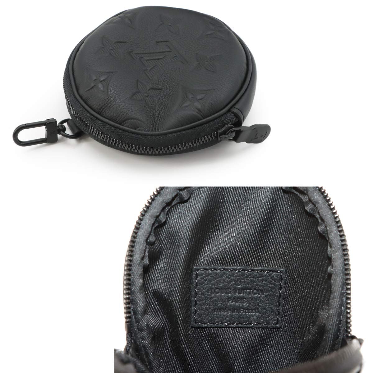 Louis Vuitton Monogram Shadow Duo Sling Bag Leather Noir — view 9