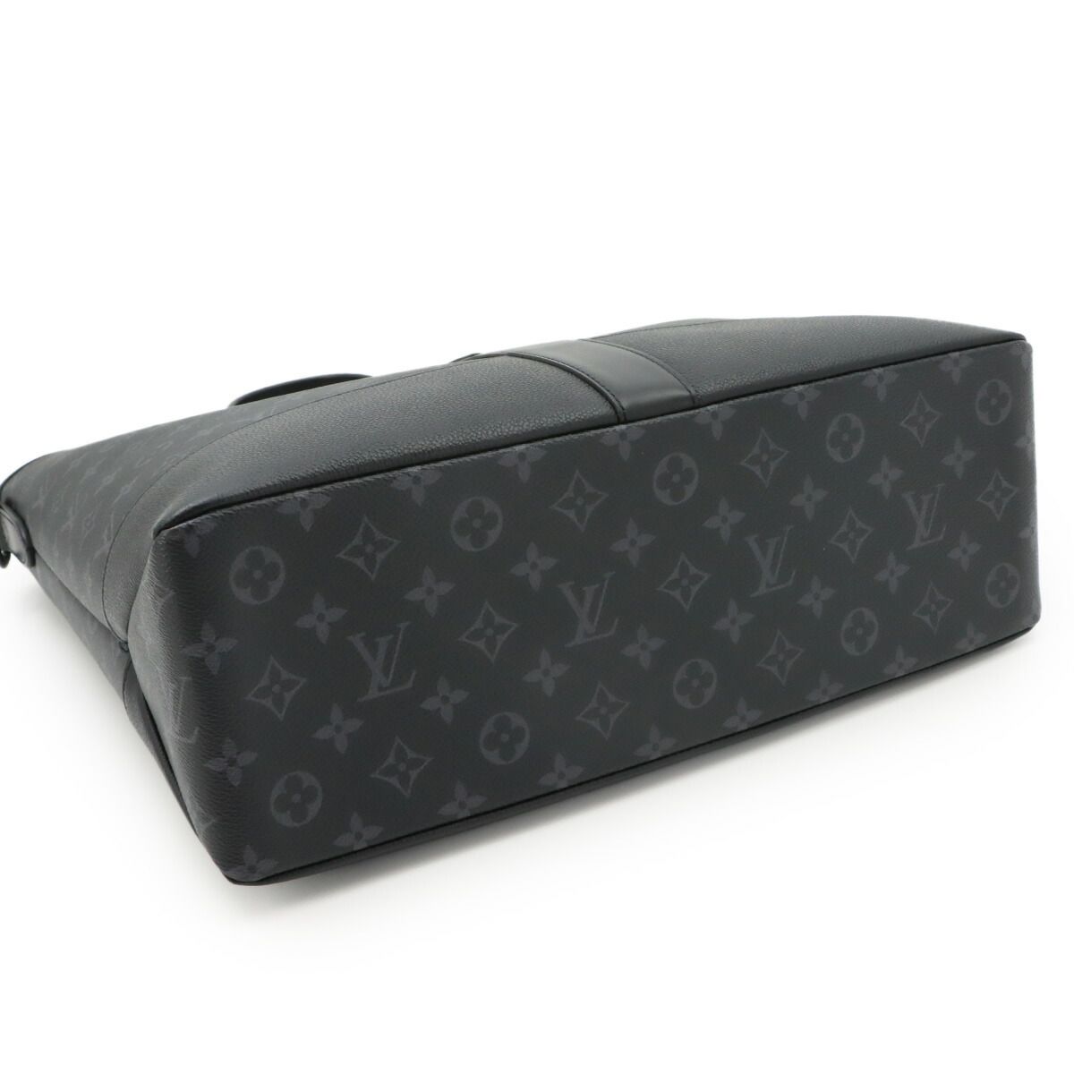 Louis Vuitton Monogram Eclipse Saumur 2-Way Tote Shoulder Bag Black — view 5