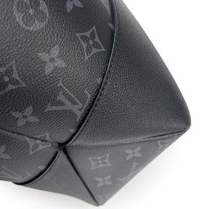 Louis Vuitton Monogram Eclipse Saumur 2-Way Tote Shoulder Bag Black — view 9