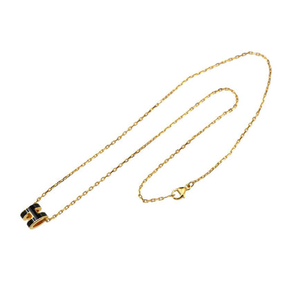 Hermes Mini Pop Necklace Black Gold — view 3
