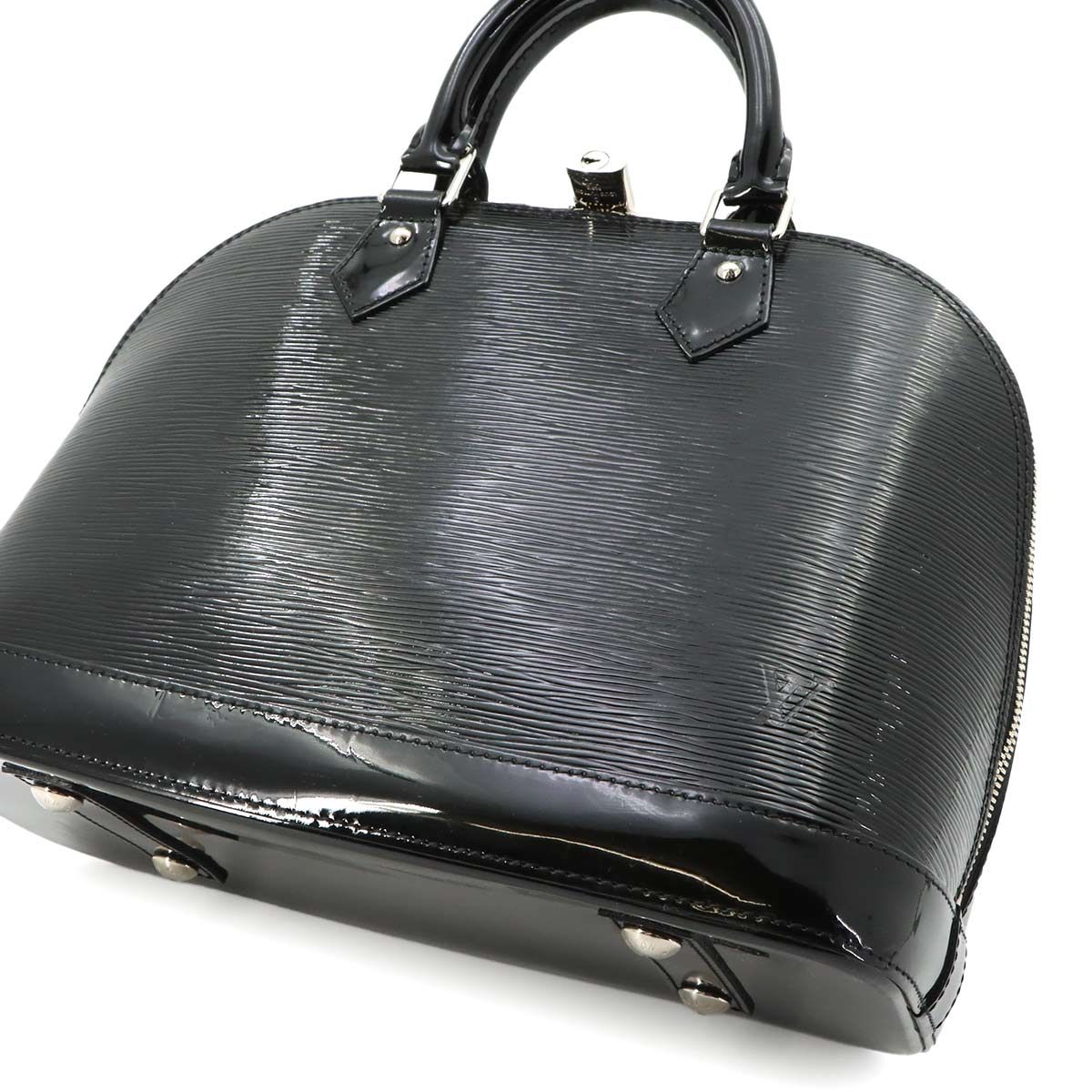 Louis Vuitton Epi Electric Alma PM 2-Way Hand Bag Noir Silver — view 9
