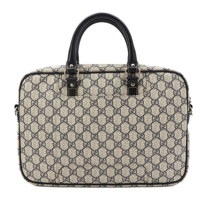 Gucci GG Supreme 2-Way Briefcase Business Shoulder Bag Navy — view 2