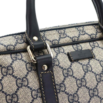 Gucci GG Supreme 2-Way Briefcase Business Shoulder Bag Navy — view 8