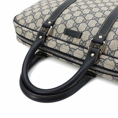 Gucci GG Supreme 2-Way Briefcase Business Shoulder Bag Navy — view 5