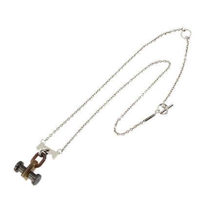 Hermes Mobile Necklace Buffalo Horn Silver Brown — view 3