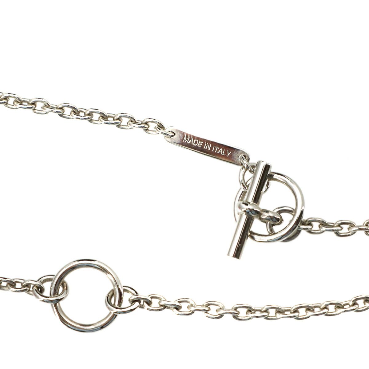 Hermes Mobile Necklace Buffalo Horn Silver Brown — view 6