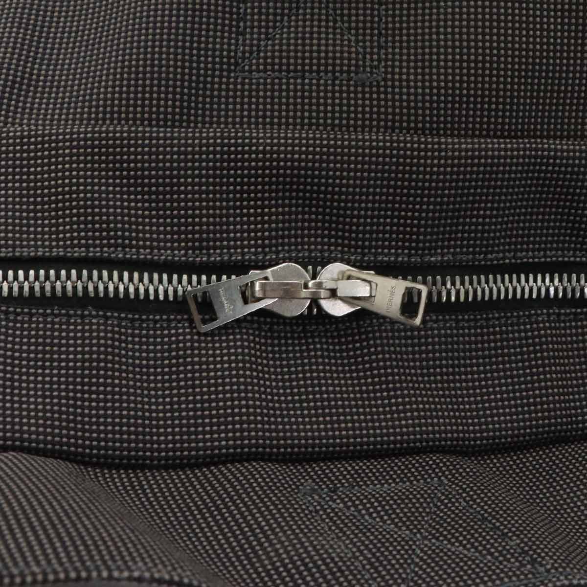 Hermes Her Line MM Tote Canvas Gray Silver Herline MM — view 9