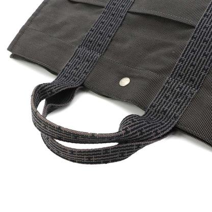Hermes Her Line MM Tote Canvas Gray Silver Herline MM — view 5