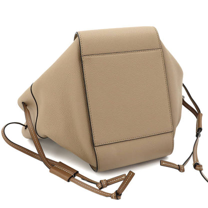 Loewe Hammock Drawstring Small 2-Way Bag Leather Beige Brown — view 5