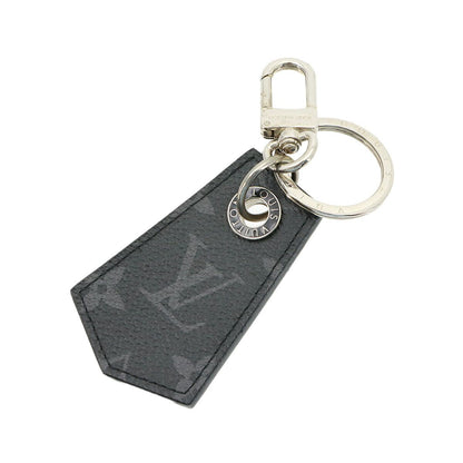 Louis Vuitton Monogram Eclipse Key Holder Enchappes Key Ring Silver — view 2