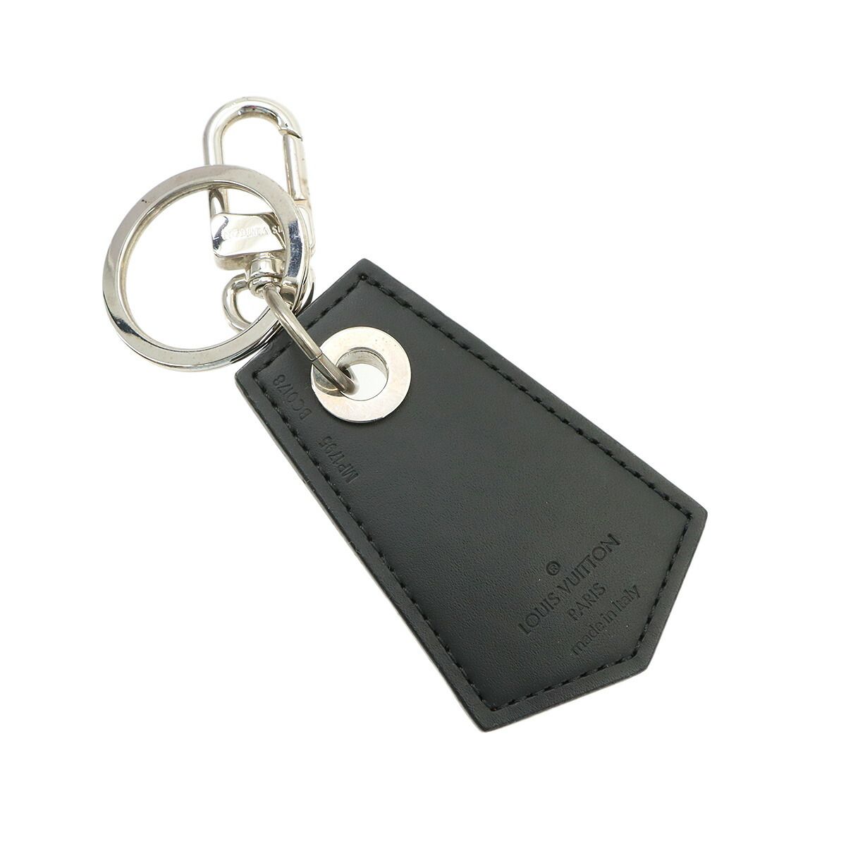 Louis Vuitton Monogram Eclipse Key Holder Enchappes Key Ring Silver — view 3
