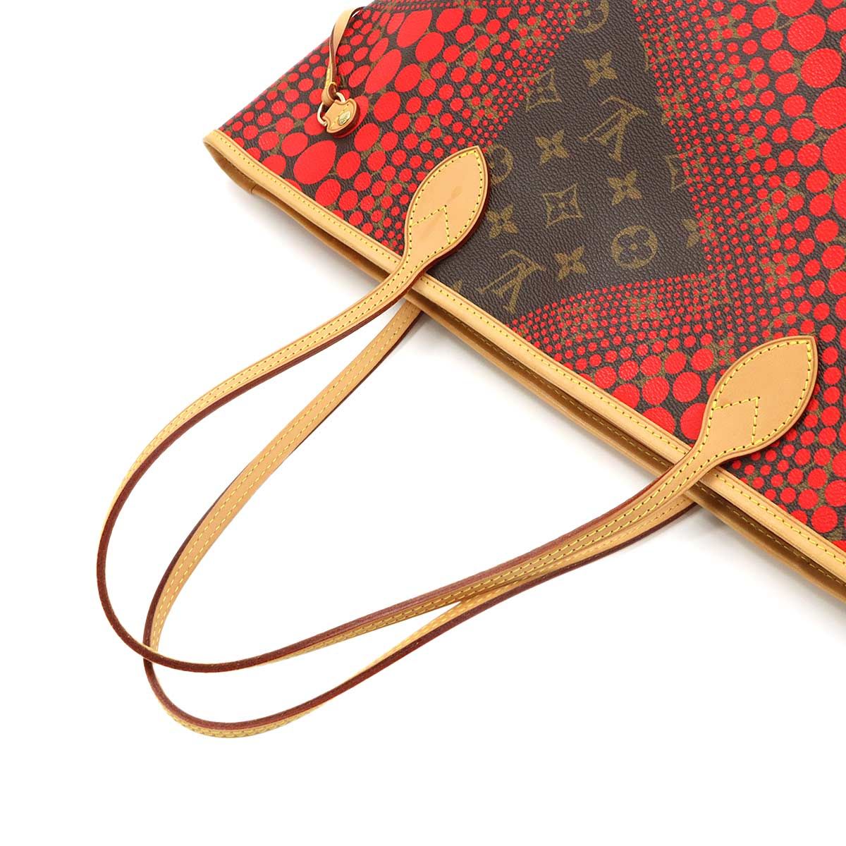 Louis Vuitton Monogram Wave Neverfull MM Tote Rouge Yayoi Kusama — view 5