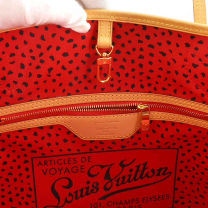 Louis Vuitton Monogram Wave Neverfull MM Tote Rouge Yayoi Kusama — view 7