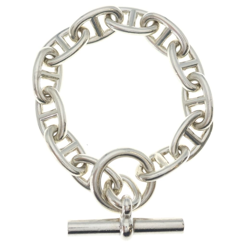 Hermes Chaine D'ancre TGM 12 Links Silver Chain Martin Margiela Era Bracelet