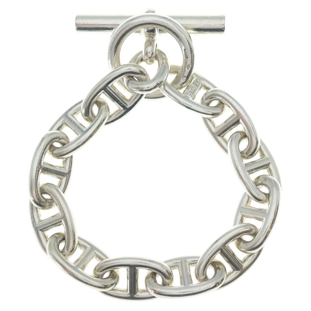 Hermes Chaine D'ancre TGM 12 Links Silver Chain Martin Margiela Era Bracelet — view 2