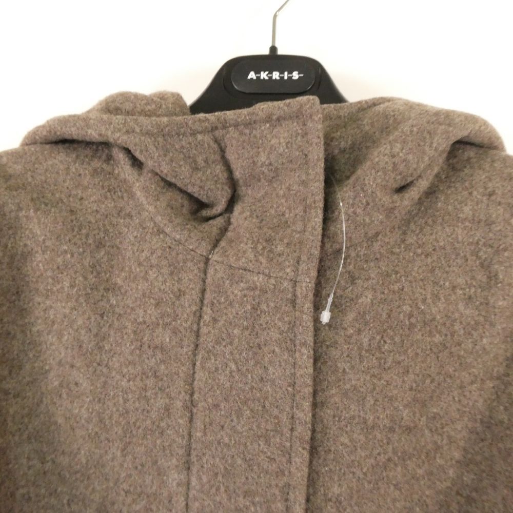 Max Mara Maxmaraweekend Marano Color Coat 1 Piece s 100% Wool Hood Zip — view 6
