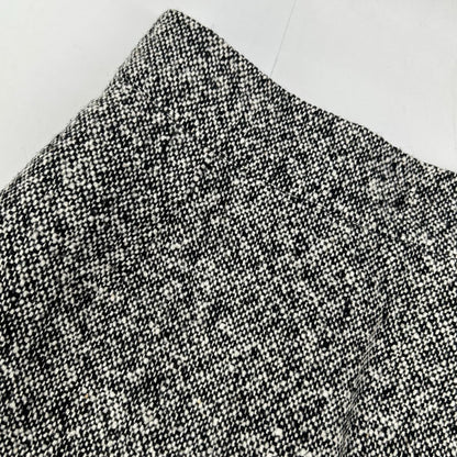 Saint Laurent Paris White Black Wool Tweed Long Skirt 38 — view 8
