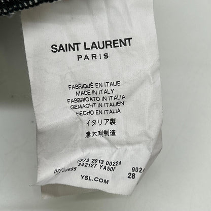 Saint Laurent Paris Hedi Slimane Era Striped Skinny Pants 28 — view 3