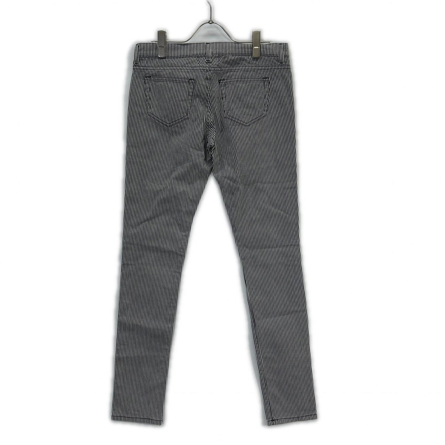 Saint Laurent Paris Hedi Slimane Era Striped Skinny Pants 28 — view 2