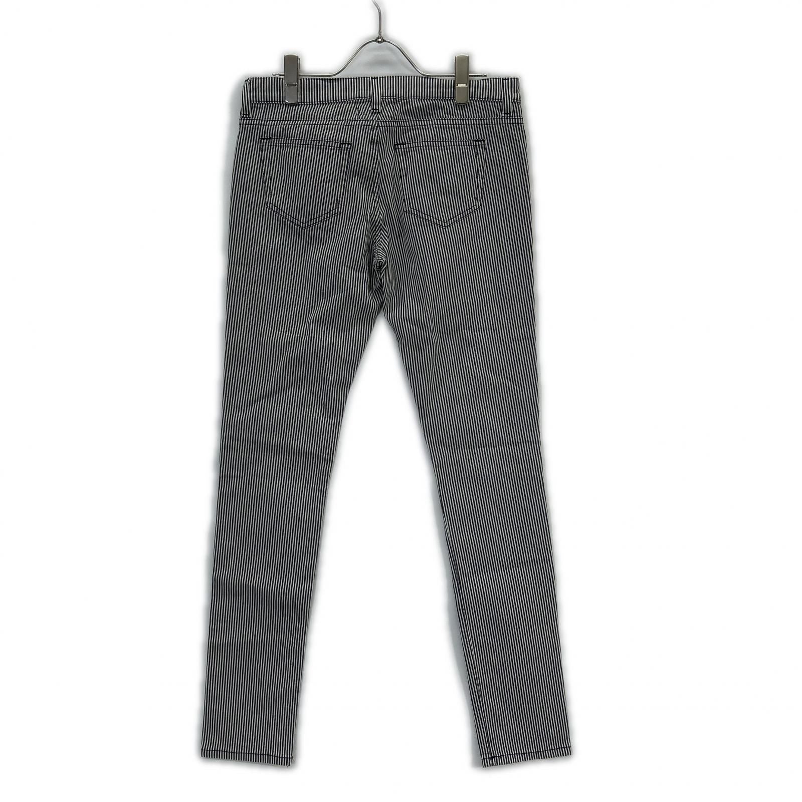 Saint Laurent Paris Hedi Slimane Era Striped Skinny Pants 28 — view 2