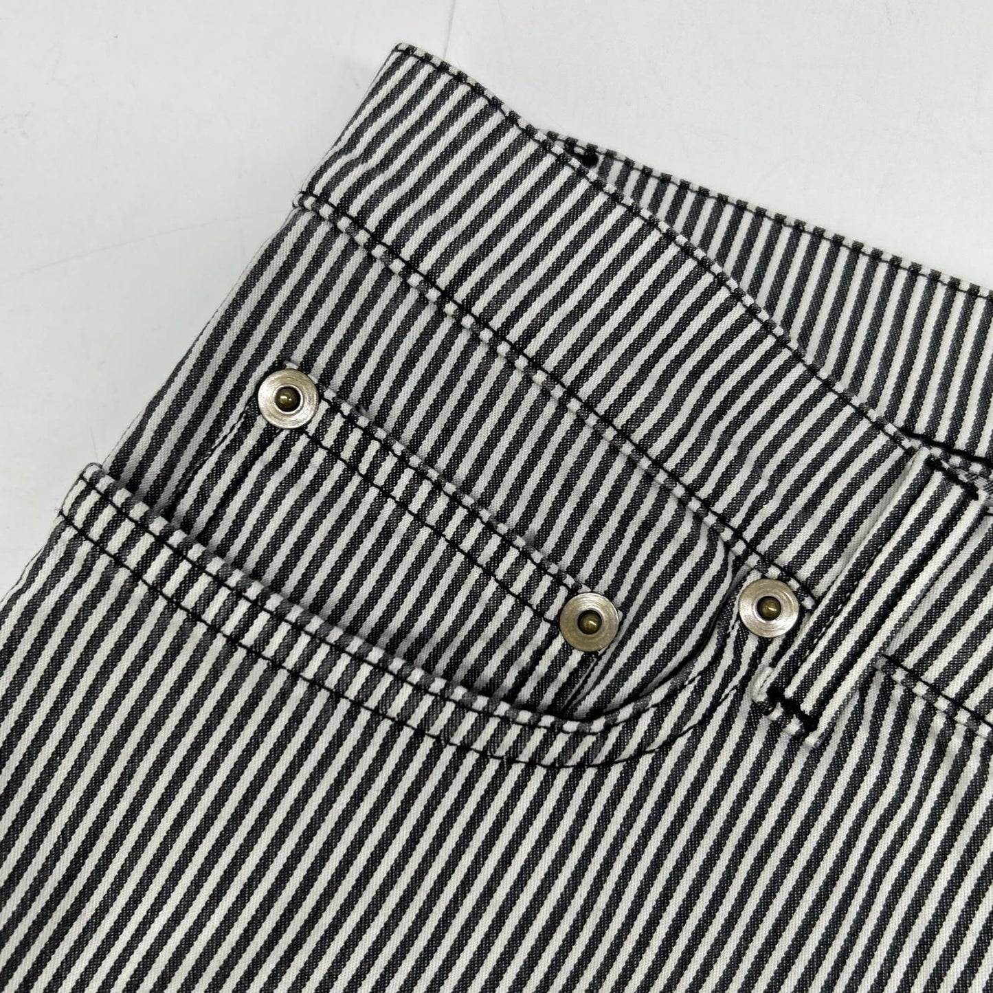 Saint Laurent Paris Hedi Slimane Era Striped Skinny Pants 28 — view 8