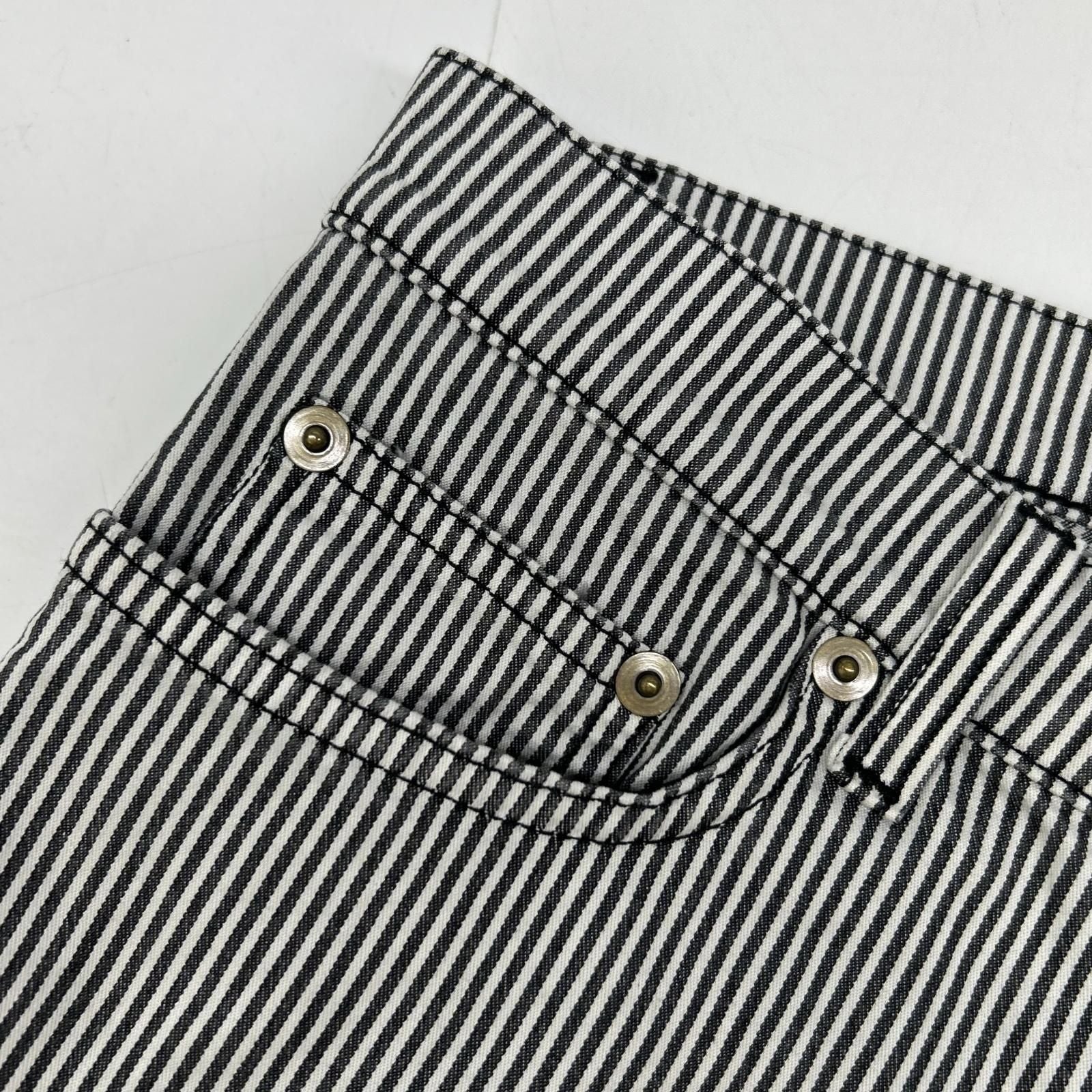 Saint Laurent Paris Hedi Slimane Era Striped Skinny Pants 28 — view 8