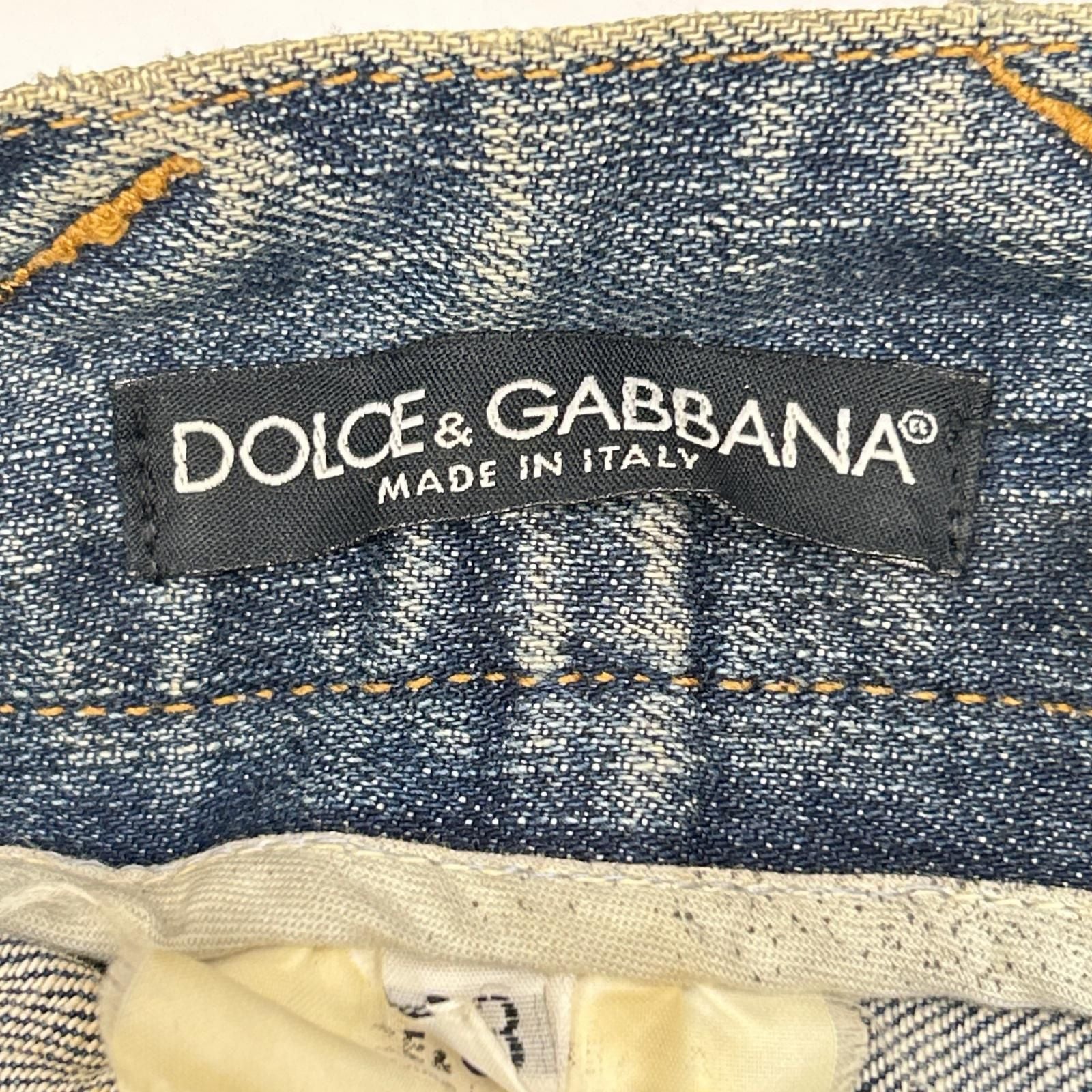 Dolce & Gabbana Black Side Logo Line Patchwork Denim Pants 48 — view 3