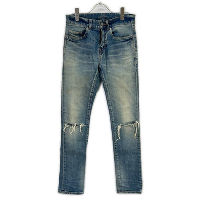Saint Laurent Paris Distressed Skinny Denim Pants 26